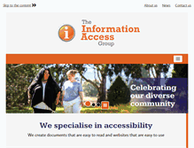 Tablet Screenshot of informationaccessgroup.com